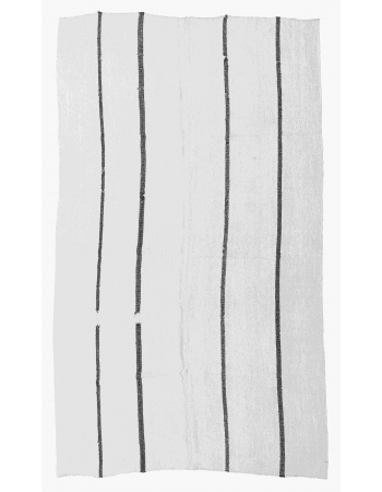 Vintage Striped Hemp Kilim Rug - 6`1" x 10`4"
