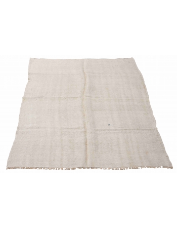 Vintage Modern Hemp Kilim Rug - 5`3″ x 10`0″