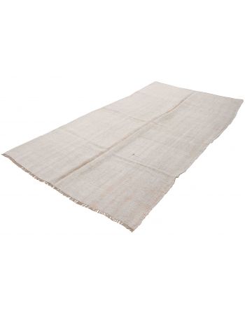 Vintage Modern Hemp Kilim Rug - 5`3″ x 10`0″