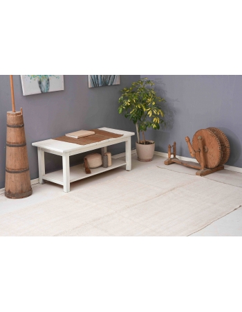 Vintage Modern Hemp Kilim Rug - 5`3″ x 10`0″