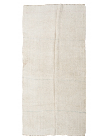 Vintage Modern Hemp Kilim Rug - 5`0″ x 10`8″