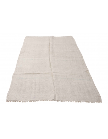 Vintage Modern Hemp Kilim Rug - 5`0″ x 10`8″