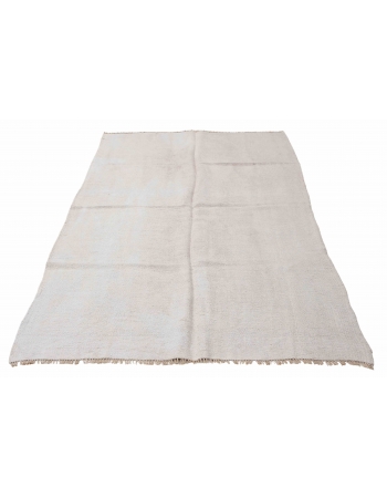 Modern Vintage Hemp Kilim Rug - 4`10″ x 9`0″