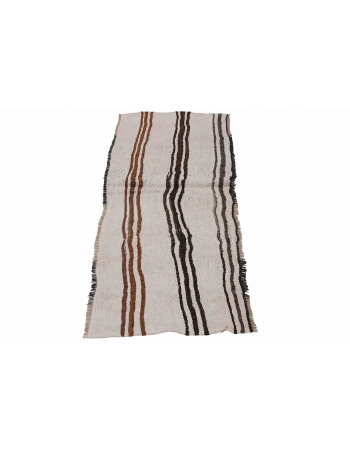 Small Vintage Hemp Kilim Rug - 2`4″ x 6`4″