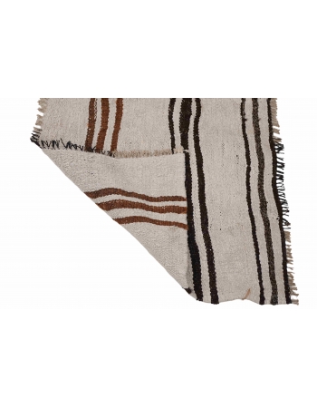 Small Vintage Hemp Kilim Rug - 2`4″ x 6`4″