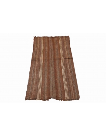 Vintage Brown Modern Kilim Runner - 2`5″ x 5`8″