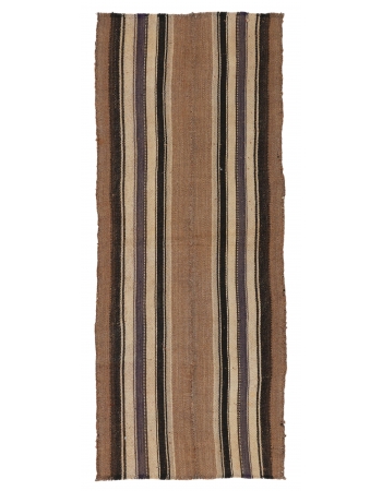 Brown Vintage Kilim Runner - 2`9″ x 6`9″
