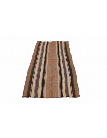 Brown Vintage Kilim Runner - 2`9″ x 6`9″
