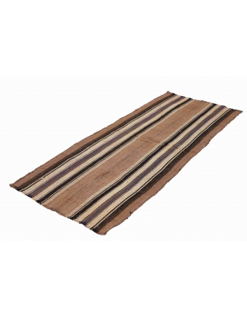 Brown Vintage Kilim Runner - 2`9″ x 6`9″