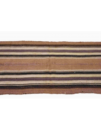 Brown Vintage Kilim Runner - 2`9″ x 6`9″