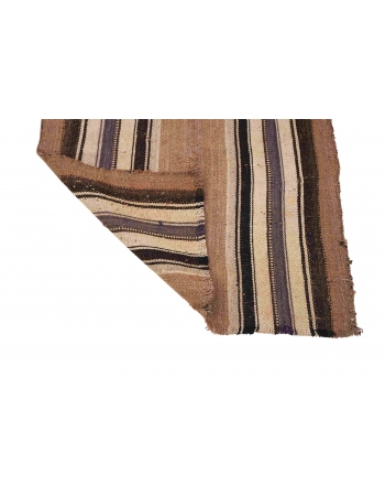 Brown Vintage Kilim Runner - 2`9″ x 6`9″