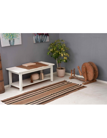 Brown Vintage Kilim Runner - 2`9″ x 6`9″