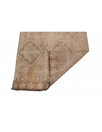 Vintage Faded Small Kars Rug - 2`5″ x 3`11″