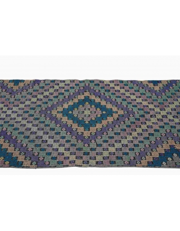 Embroidered Vintage Kilim Runner - 2`6″ x 14`1″