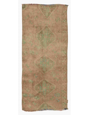 Faded Vintage Turkish Kars Rug - 2`1″ x 4`6″