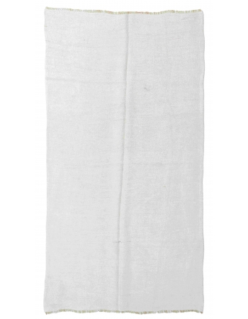 Modern Vintage Hemp Kilim Rug - 4`6″ x 9`10″