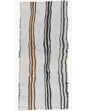 Small Vintage Hemp Kilim Rug - 2`4″ x 6`4″
