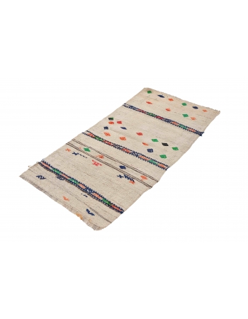 Vintage Decorative Small Kilim Rug - 2`0″ x 4`3″