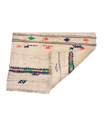 Vintage Decorative Small Kilim Rug - 2`0″ x 4`3″