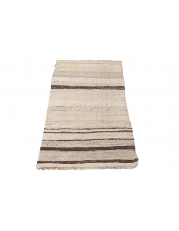 Small Vintage Modern Kilim Rug - 2`1″ x 4`7″