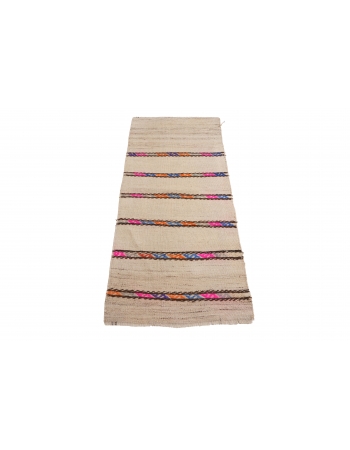 Small Vintage Decorative Kilim Rug - 2`0″ x 4`10″
