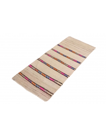 Small Vintage Decorative Kilim Rug - 2`0″ x 4`10″