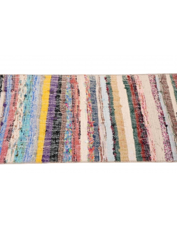 Vintage Decorative Small Rag Rug - 1`6″ x 4`7″