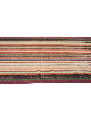 Striped Vintage Decorative Rug - 3`0″ x 6`11″