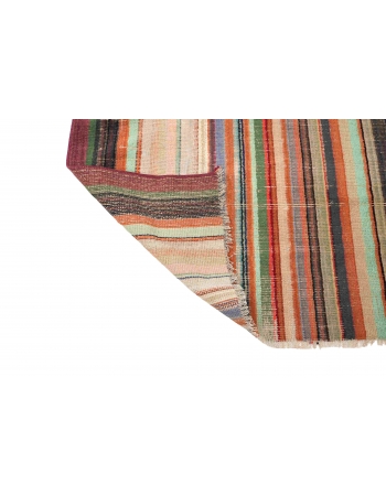 Striped Vintage Decorative Rug - 3`0″ x 6`11″