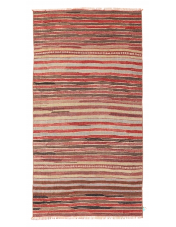 Vintage Striped Kilim Rug - 2`11″ x 5`7″