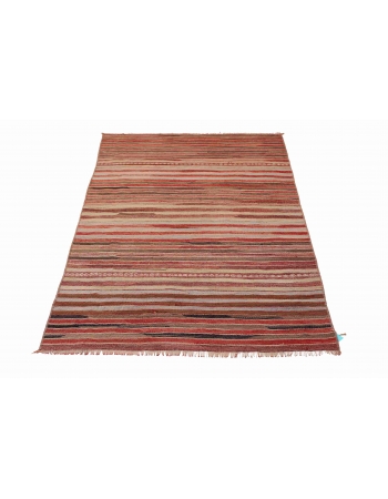 Vintage Striped Kilim Rug - 2`11″ x 5`7″