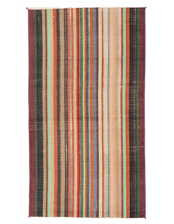 Vintage Striped Decorative Rug - 3`0″ x 5`3″