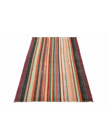 Vintage Striped Decorative Rug - 3`0″ x 5`3″