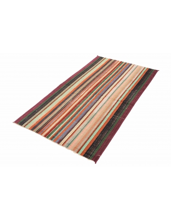 Vintage Striped Decorative Rug - 3`0″ x 5`3″
