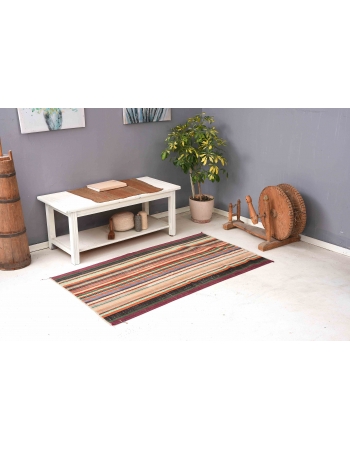 Vintage Striped Decorative Rug - 3`0″ x 5`3″