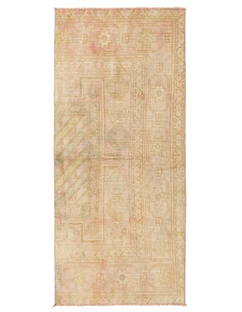 Washed Out Vintage Rug Fragment - 2`3″ x 4`11″