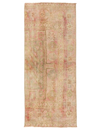 Vintage Washed Out Vintage Rug - 2`1″ x 5`5″