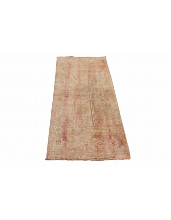Vintage Washed Out Vintage Rug - 2`1″ x 5`5″