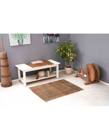Decorative Vintage Washed Out Rug - 2`11″ x 3`10″