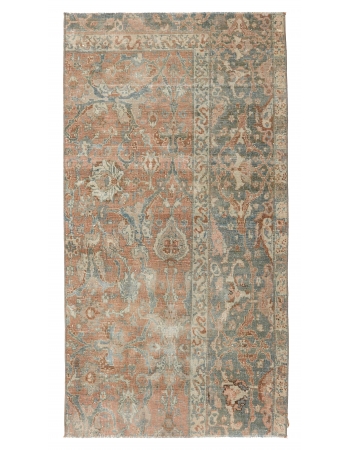 Small Vintage Washed Out Rug Fragment - 2`8″ x 5`5″