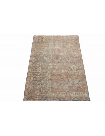 Small Vintage Washed Out Rug Fragment - 2`8″ x 5`5″