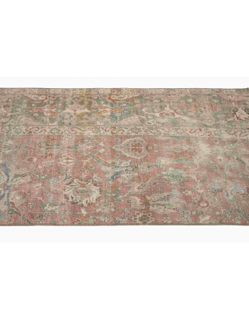 Small Vintage Washed Out Rug Fragment - 2`8″ x 5`5″