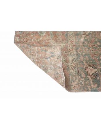 Small Vintage Washed Out Rug Fragment - 2`8″ x 5`5″