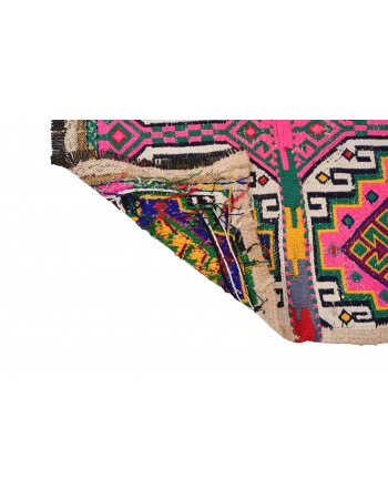 Colorful Vintage Small Kilim Rug - 2`7″ x 3`11″