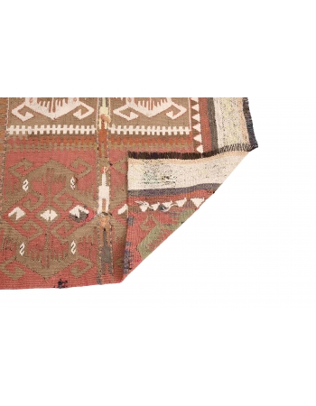 Vintage Decorative Small Kilim Rug - 3`1″ x 4`5″