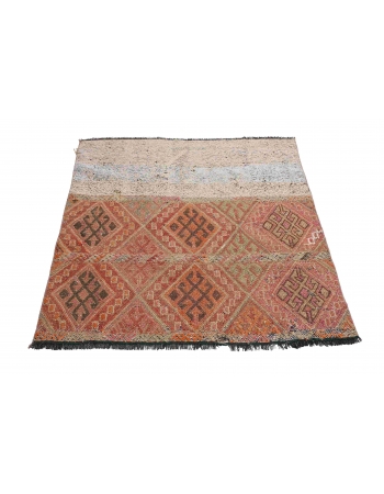 Decorative Vintage Kilim Rug - 3`9″ x 4`0″