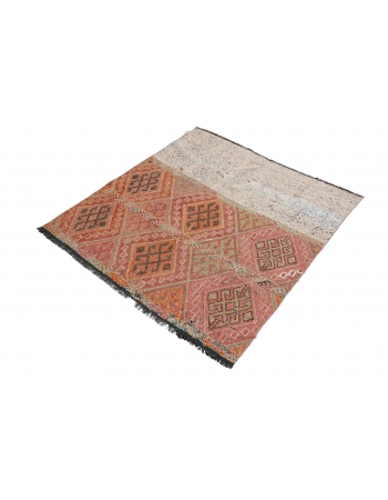 Decorative Vintage Kilim Rug - 3`9″ x 4`0″