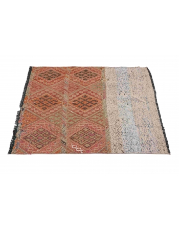 Decorative Vintage Kilim Rug - 3`9″ x 4`0″