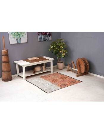 Decorative Vintage Kilim Rug - 3`9″ x 4`0″