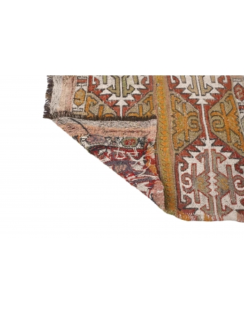 Small Decorative Vintage Kilim Rug - 2`10″ x 4`3″